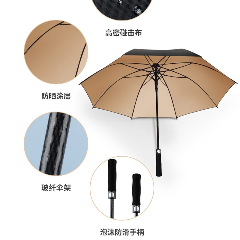 长柄雨伞定制logo广告伞晴雨两用太阳伞防晒防紫外线大号遮阳伞
